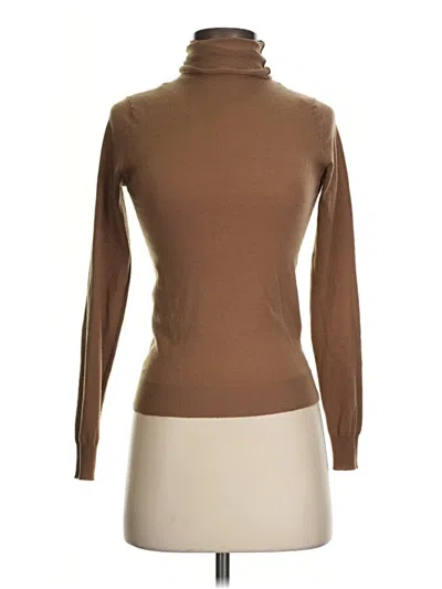 Pre-owned Zara Turtleneck Sweater In Brown