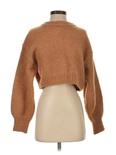 Pre-owned Zara Turtleneck Sweater In Brown