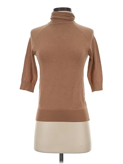 Pre-owned Zara Turtleneck Sweater In Brown