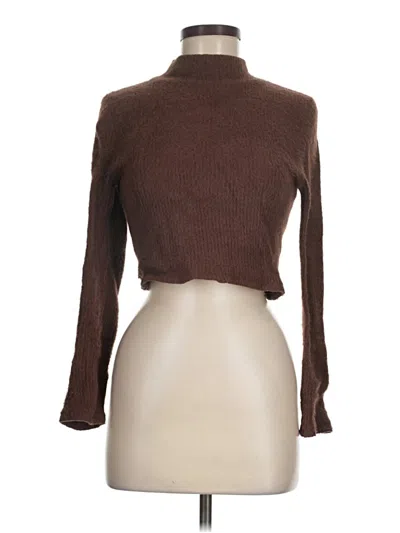 Pre-owned Zara Turtleneck Sweater In Brown