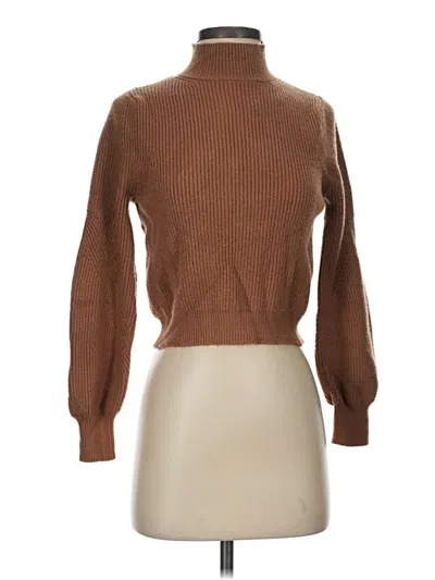 Pre-owned Zara Turtleneck Sweater In Brown