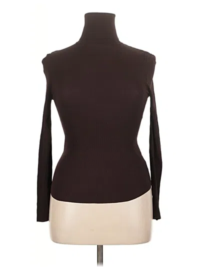 Pre-owned Zara Turtleneck Sweater In Brown