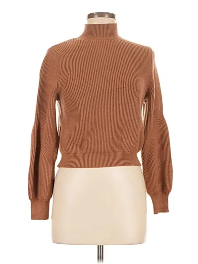 Pre-owned Zara Turtleneck Sweater In Brown