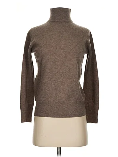 Pre-owned Zara Turtleneck Sweater In Brown
