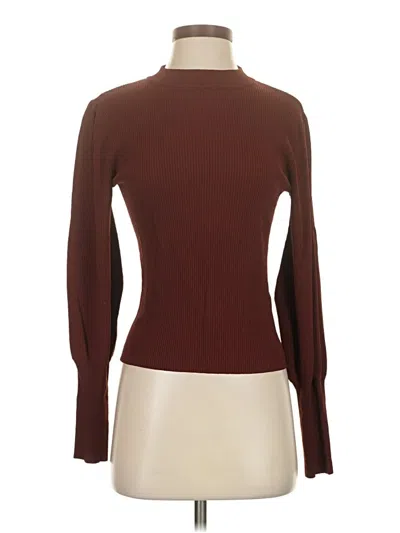 Pre-owned Zara Turtleneck Sweater In Brown