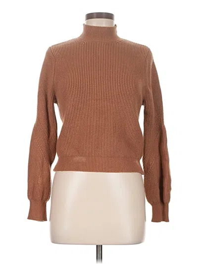 Pre-owned Zara Turtleneck Sweater In Brown