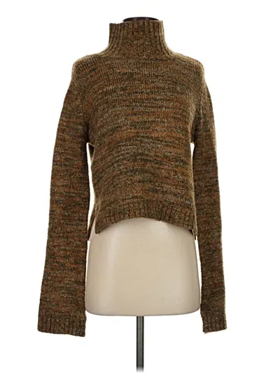 Pre-owned Zara Turtleneck Sweater In Brown