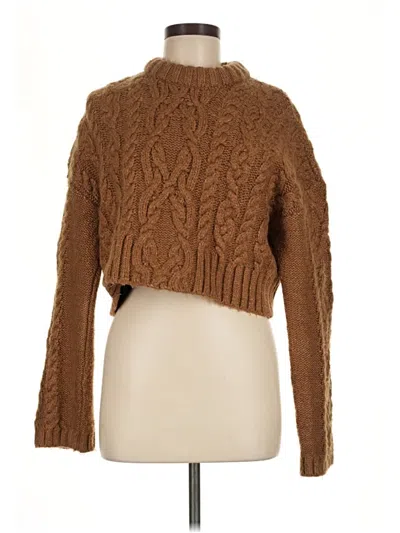 Pre-owned Zara Turtleneck Sweater In Brown