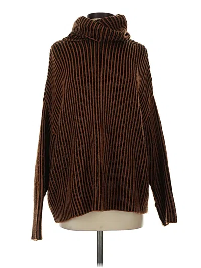 Pre-owned Zara Turtleneck Sweater In Brown