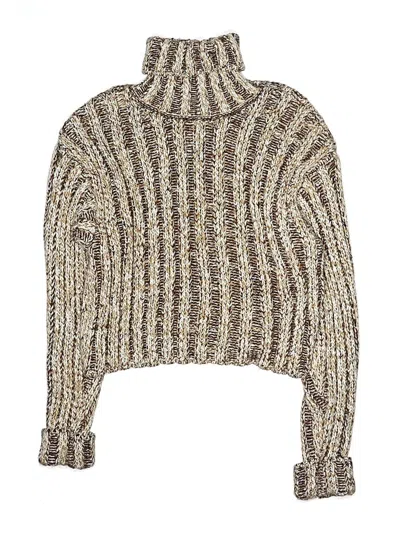 Pre-owned Zara Kids' Turtleneck Sweater In Brown