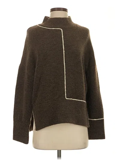 Pre-owned Zara Turtleneck Sweater In Brown