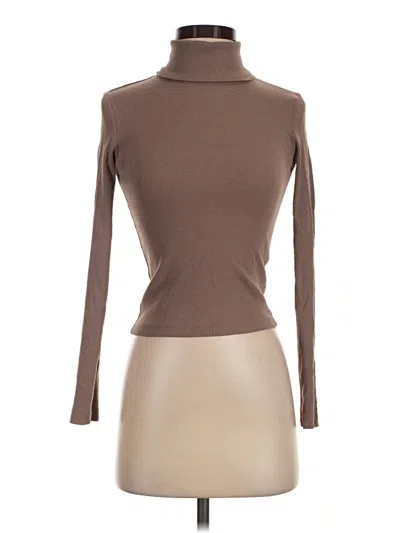 Pre-owned Zara Turtleneck Sweater In Brown