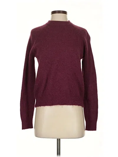Pre-owned Zara Turtleneck Sweater In Burgundy