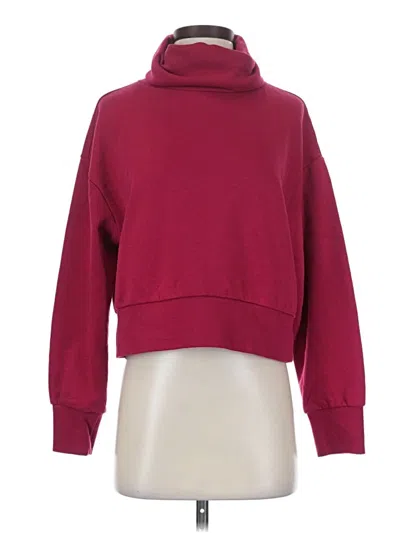 Pre-owned Zara Turtleneck Sweater In Burgundy