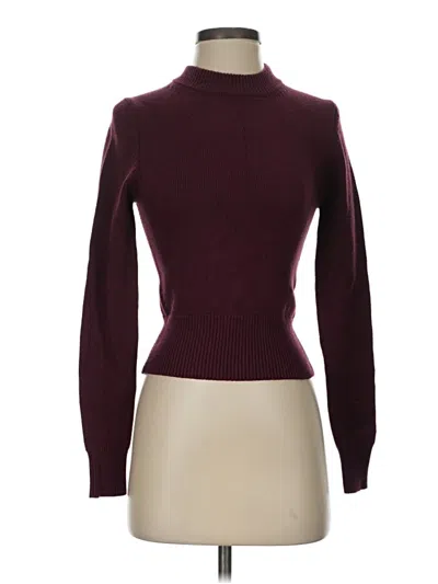 Pre-owned Zara Turtleneck Sweater In Burgundy