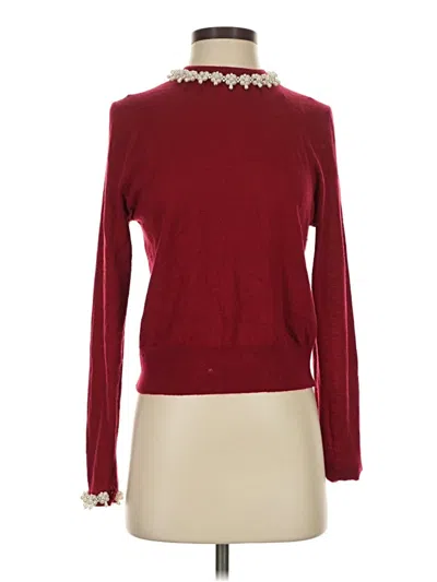 Pre-owned Zara Turtleneck Sweater In Burgundy