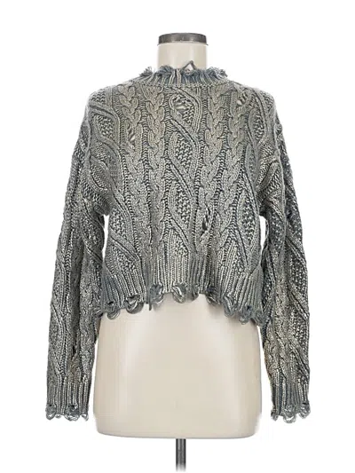 Pre-owned Zara Turtleneck Sweater In Gray