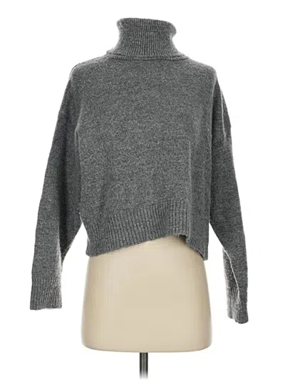 Pre-owned Zara Turtleneck Sweater In Gray