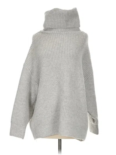 Pre-owned Zara Turtleneck Sweater In Gray