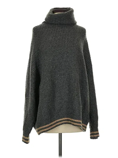 Pre-owned Zara Turtleneck Sweater In Gray