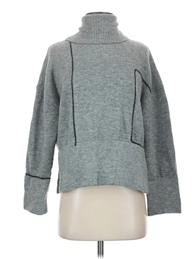Pre-owned Zara Turtleneck Sweater In Gray