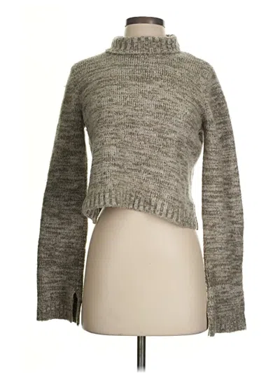Pre-owned Zara Turtleneck Sweater In Gray
