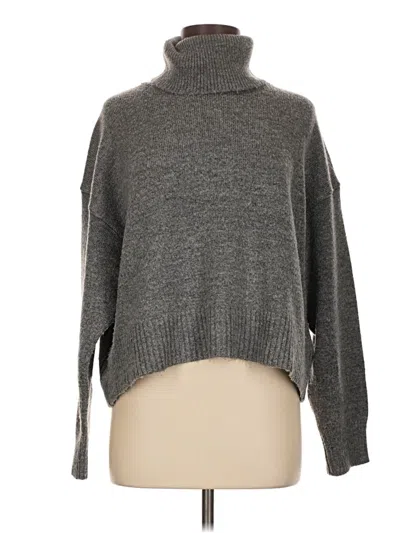 Pre-owned Zara Turtleneck Sweater In Gray