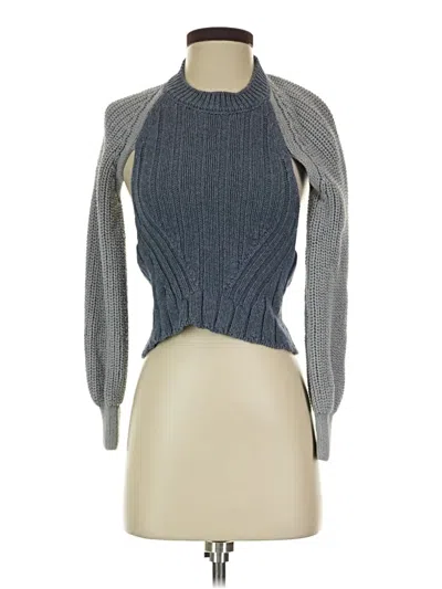 Pre-owned Zara Turtleneck Sweater In Gray