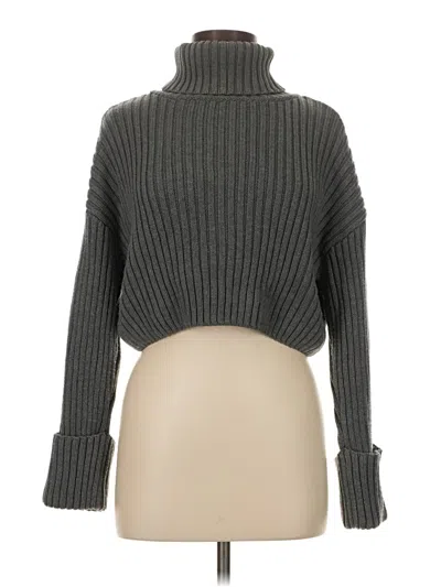 Pre-owned Zara Turtleneck Sweater In Gray