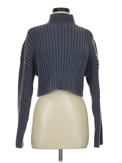 Pre-owned Zara Turtleneck Sweater In Gray