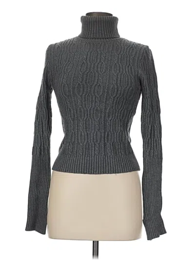 Pre-owned Zara Turtleneck Sweater In Gray