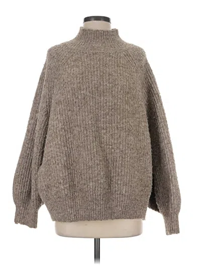 Pre-owned Zara Turtleneck Sweater In Gray