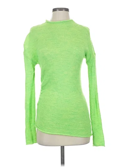Pre-owned Zara Turtleneck Sweater In Green