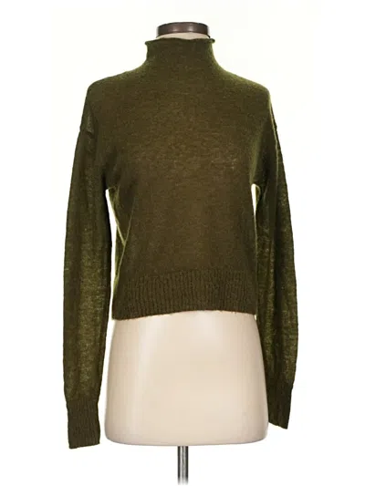 Pre-owned Zara Turtleneck Sweater In Green