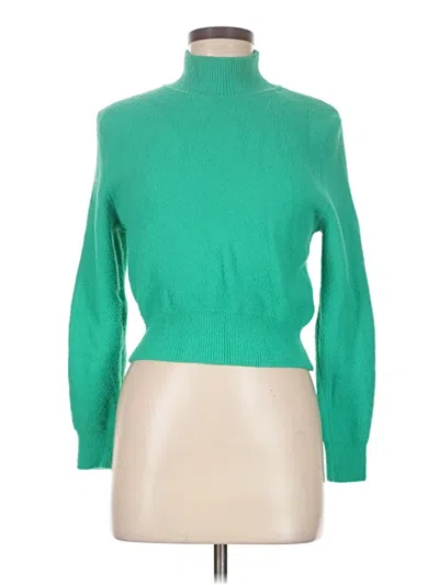 Pre-owned Zara Turtleneck Sweater In Green
