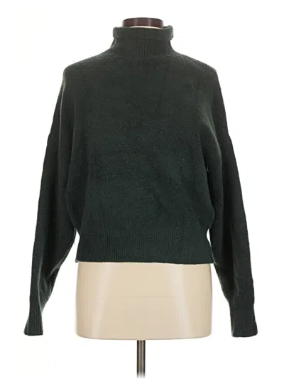 Pre-owned Zara Turtleneck Sweater In Green