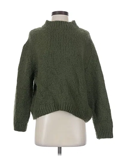 Pre-owned Zara Turtleneck Sweater In Green
