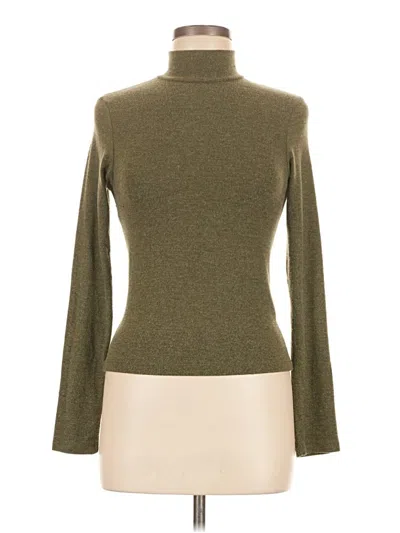 Pre-owned Zara Turtleneck Sweater In Green