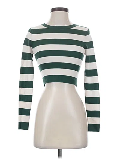 Pre-owned Zara Turtleneck Sweater In Green