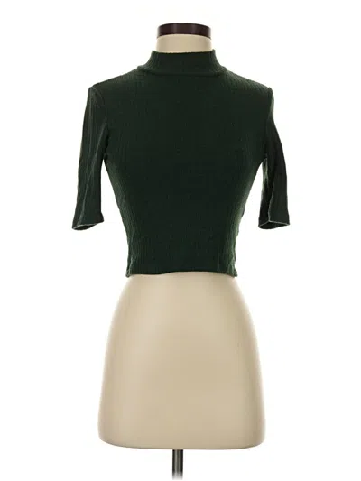 Pre-owned Zara Turtleneck Sweater In Green