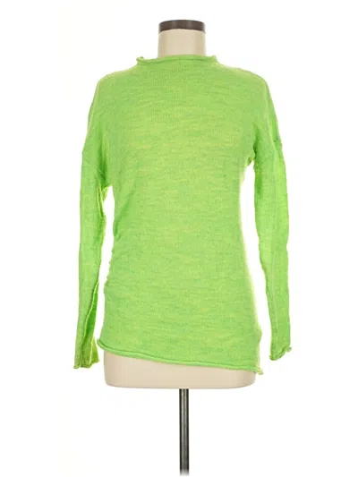 Pre-owned Zara Turtleneck Sweater In Green