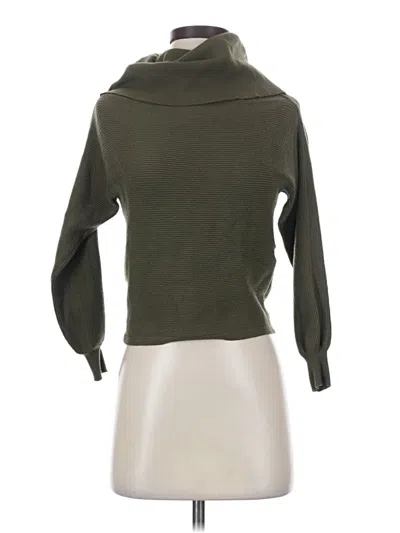 Pre-owned Zara Turtleneck Sweater In Green
