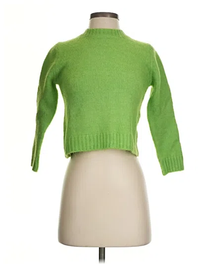 Pre-owned Zara Turtleneck Sweater In Green