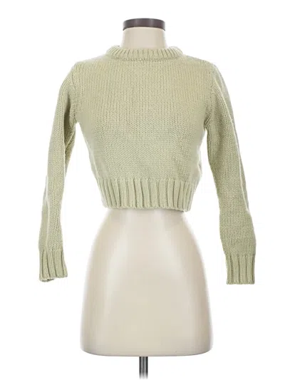 Pre-owned Zara Turtleneck Sweater In Green