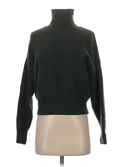 Pre-owned Zara Turtleneck Sweater In Green