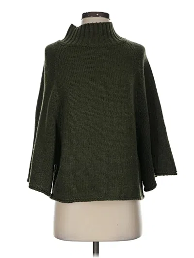Pre-owned Zara Turtleneck Sweater In Green