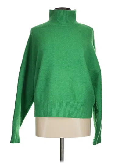 Pre-owned Zara Turtleneck Sweater In Green
