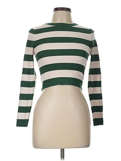 Pre-owned Zara Turtleneck Sweater In Green