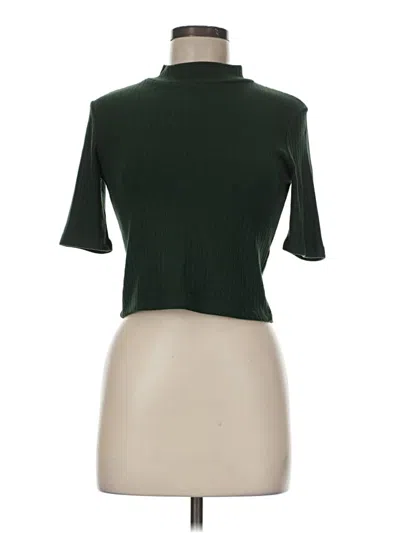 Pre-owned Zara Turtleneck Sweater In Green