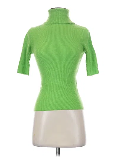 Pre-owned Zara Turtleneck Sweater In Green